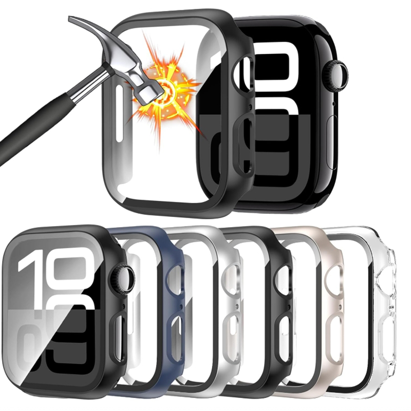 Iwatch Smartwatch Series 7 - الزجاج المقسى + حافظة لساعة أبل