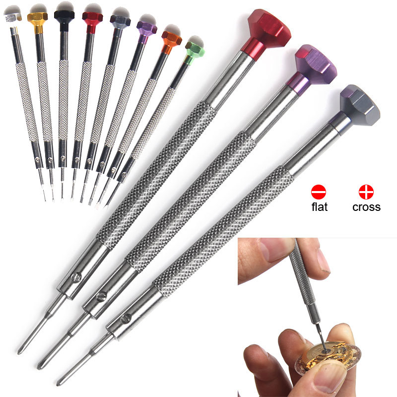Watchmaker Screwdriver - 0.6-2.0 مللي متر سبائك الفولاذ المقاوم