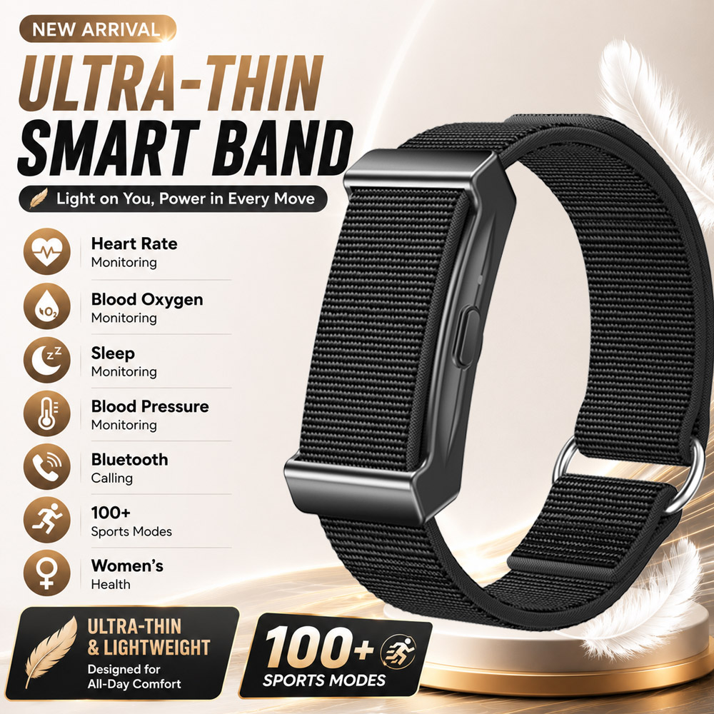 Smartwatch Slim Watches For Men - سوار ذكي فائق النحافة 2026 للنساء،