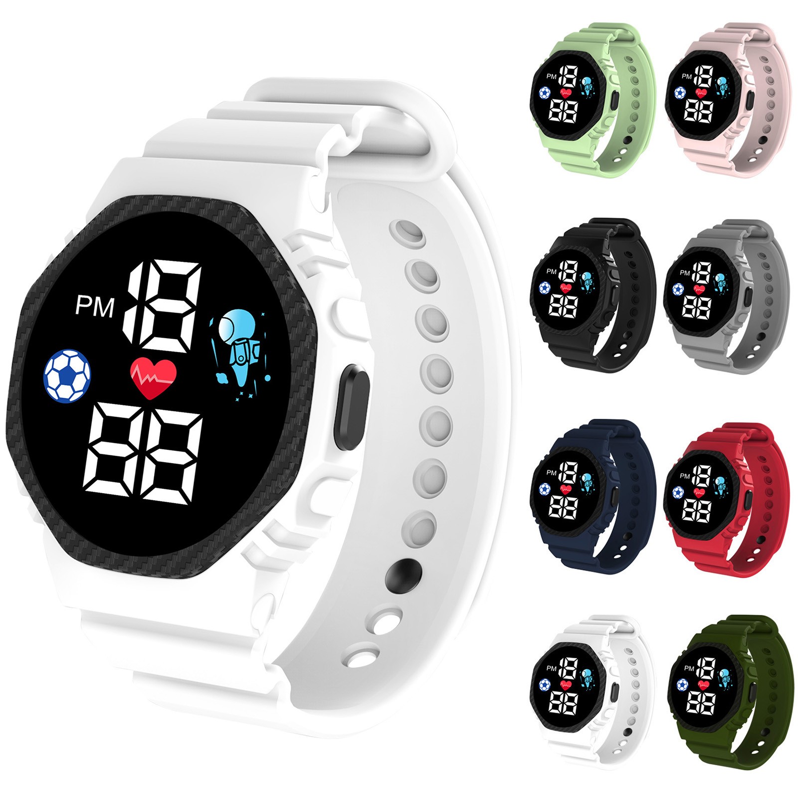 Smartwatch Digital Watches For Girls - ساعة ذكية متعددة الألوان للأطفال والفتيان