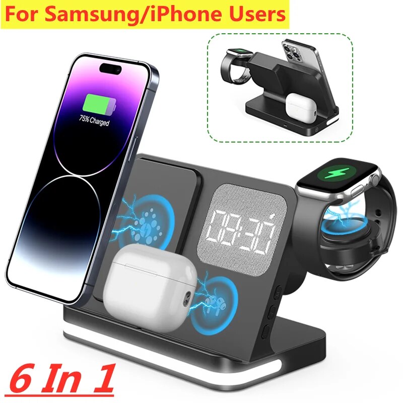 Watches Smartwatch Samsung - حامل شاحن لاسلكي لهاتف آيفون 15