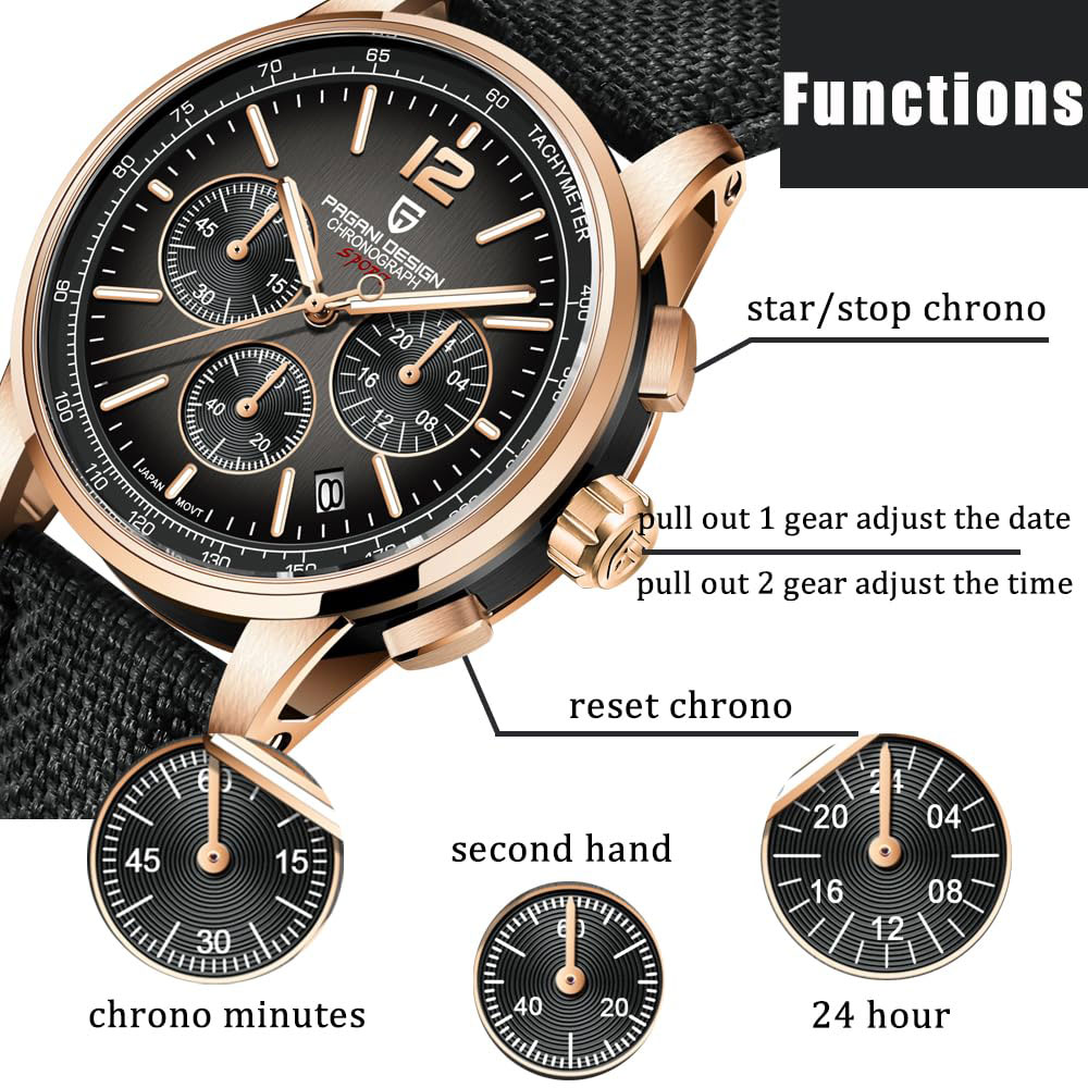 Smartwatch Watches For Men Brands - PAGANI تصميم جديد ساعة رجالي 41