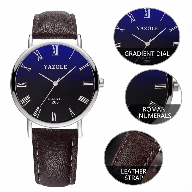 Smartwatch Slim Watches For Men - ساعة يد رجالية من YAZOLE، تصميم