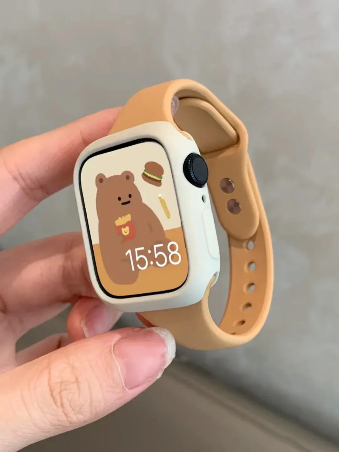 Smartwatch Slim Watches For Men - حزام سيليكون نحيف لساعة أبل 45