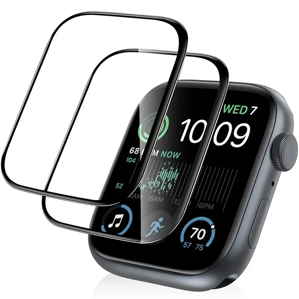 Iwatch Smartwatch Series 7 - واقي شاشة منحني كامل لساعة أبل