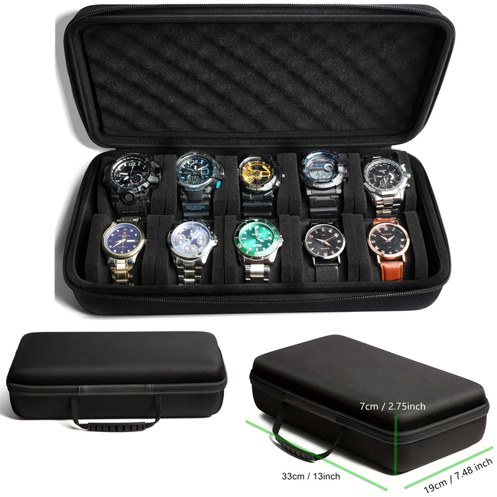 Tag Watches Smartwatch - 10 فتحات صندوق ساعة منظم محمول