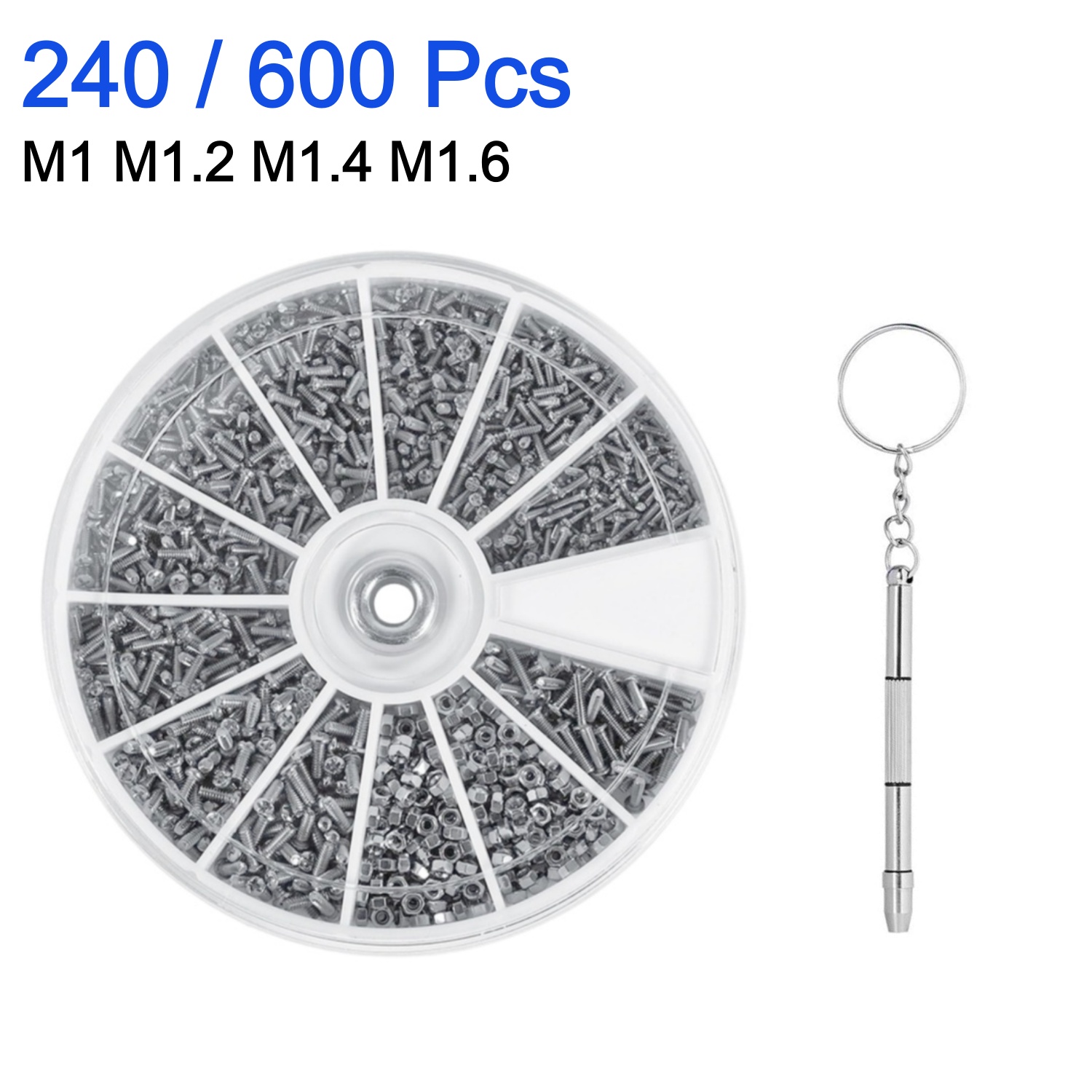 Watchmaker Screwdriver - مجموعة مفكات براغي صغيرة 240/600 قطعة،