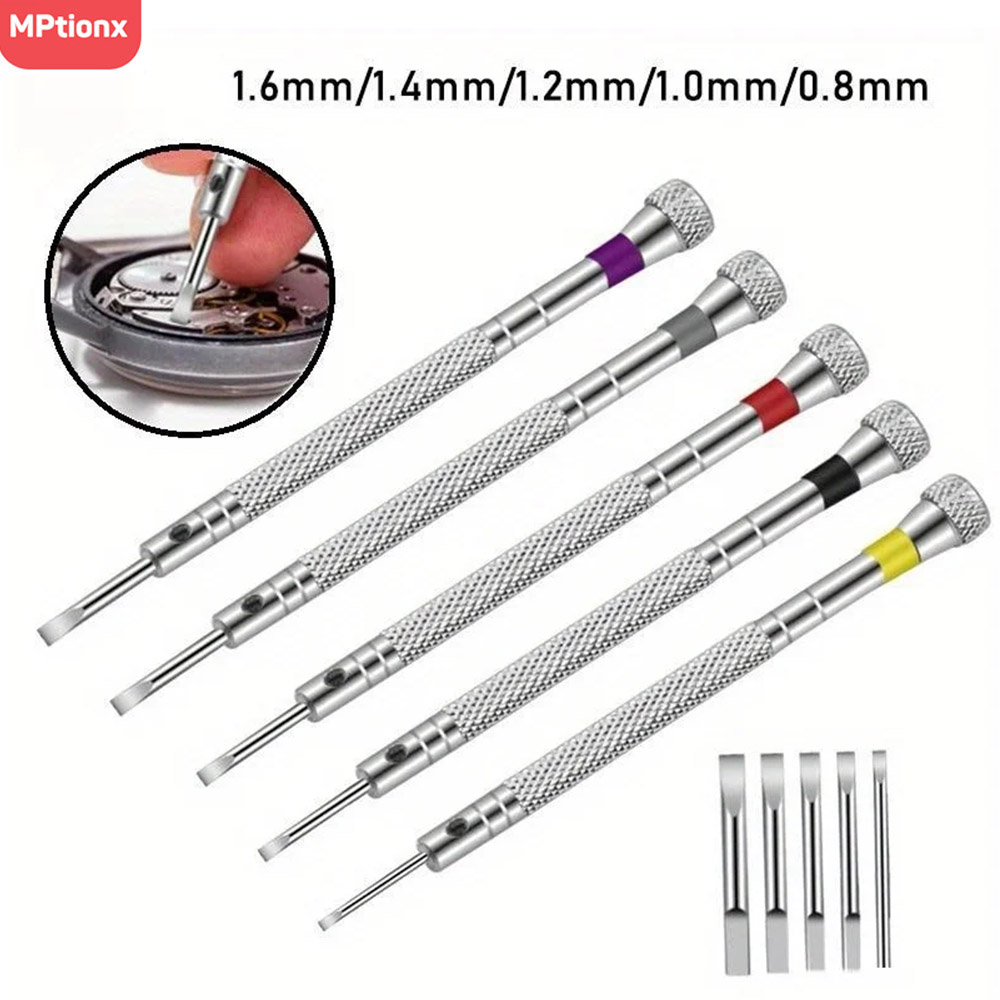 Watchmaker Screwdriver - 5 قطعة/المجموعة 0.8-1.6 مللي متر الصلب