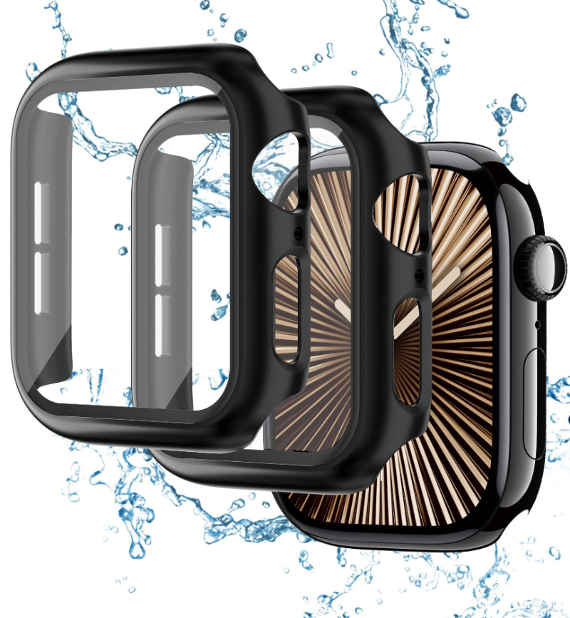 Iwatch Smartwatch Series 7 - قطعتان من الزجاج المقسى + غطاء