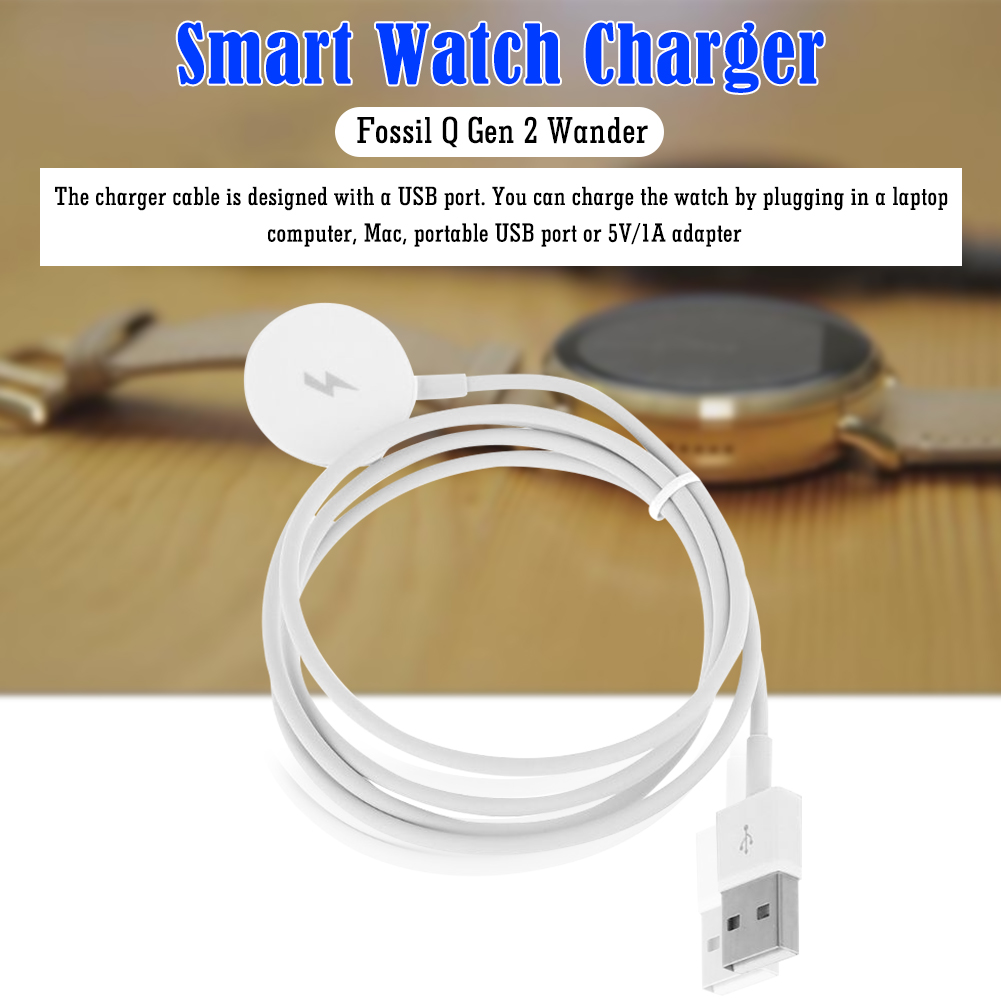 Fossil Watches Smartwatch Gen 3 - كابل شحن للساعات، قاعدة شحن USB،
