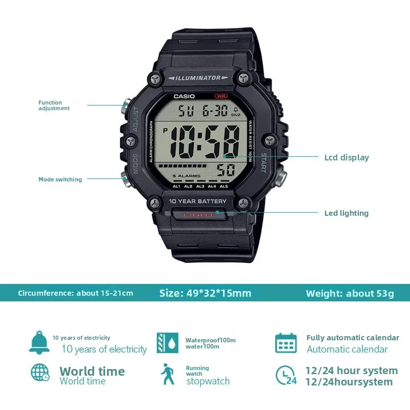 ساعة كاسيو الرقمية من سلسلة AE - مراجعة Smartwatch Casio Watches For Men وسعره