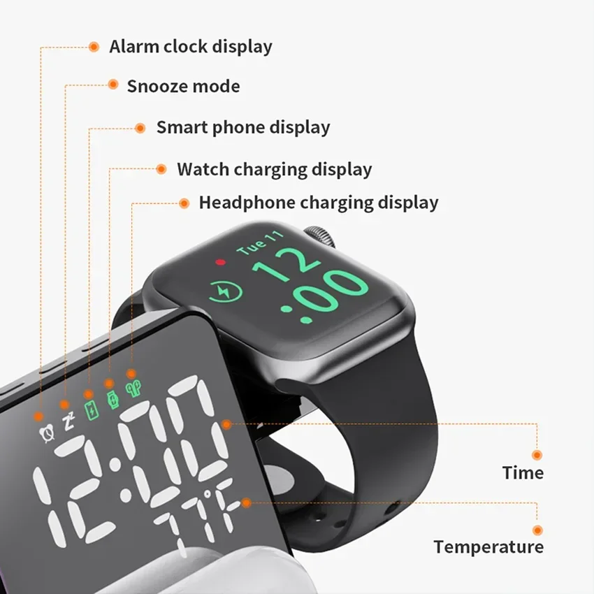 شاحن لاسلكي ساعة منبه حامل سري - مراجعة Watches Smartwatch Samsung وسعره