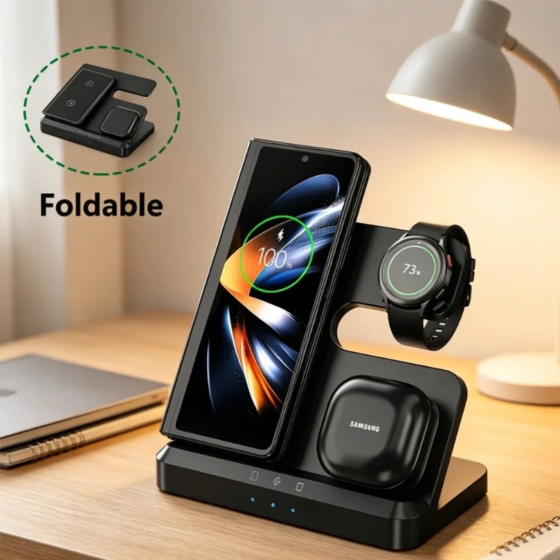 شاحن لاسلكي سريع 3 في 1 لسامسو - مراجعة Watches Smartwatch Samsung وسعره