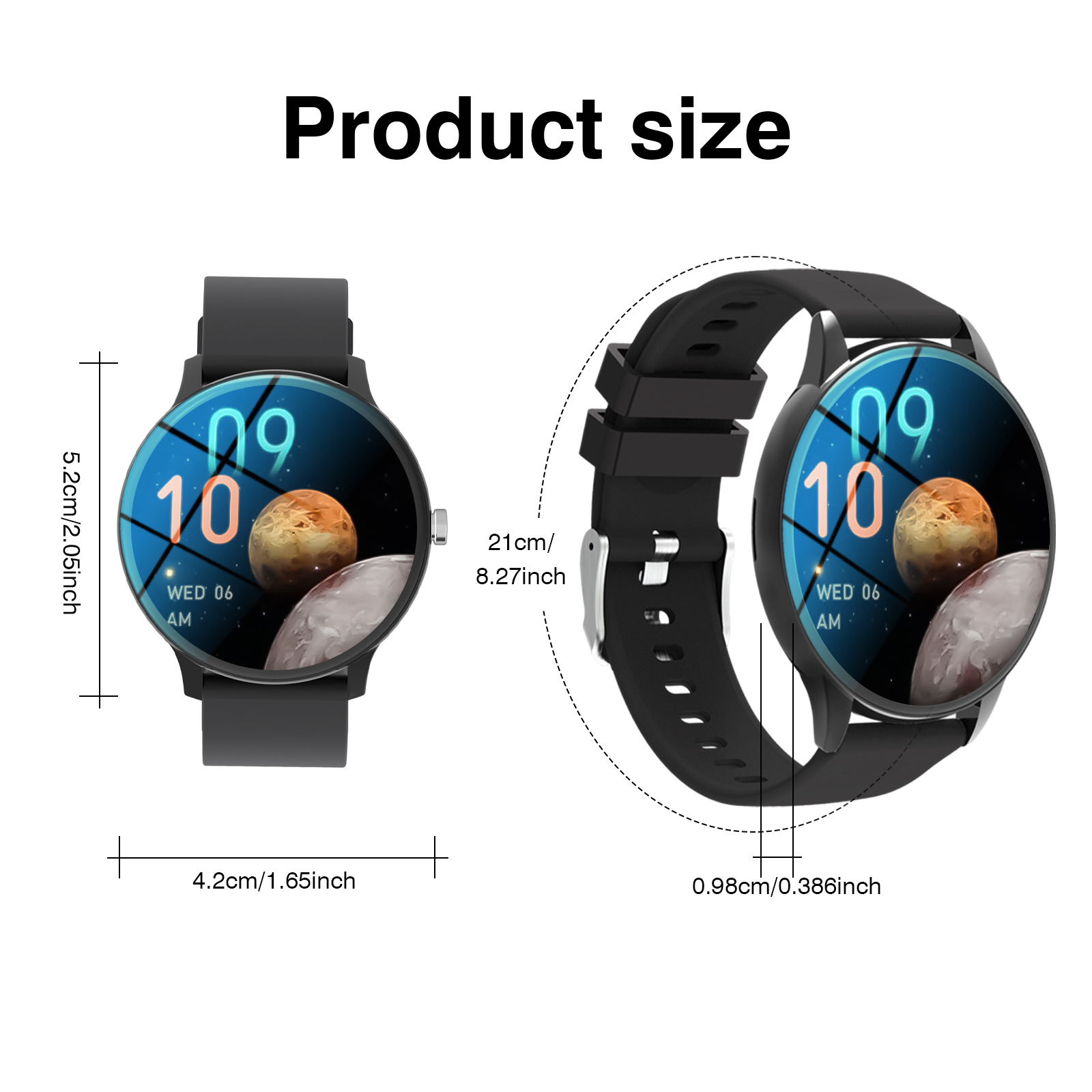 ساعة ذكية رياضية بشاشة كاملة ت - مراجعة Watch 7 Smartwatch Iphone وسعره