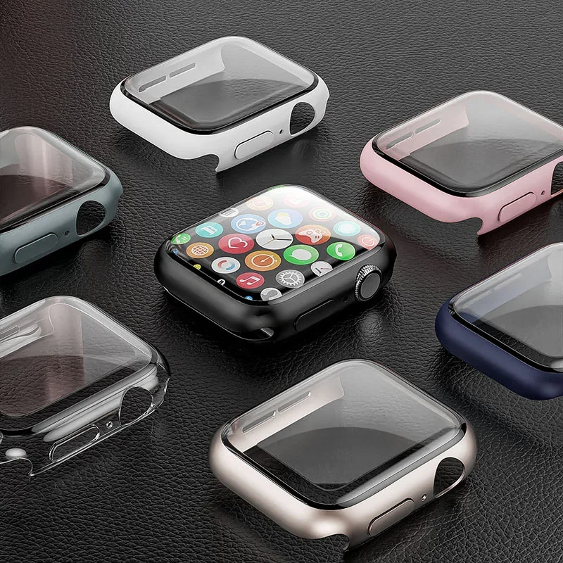 الزجاج المقسى + غطاء لساعة أبل - مراجعة Iwatch Smartwatch Series 7 وسعره