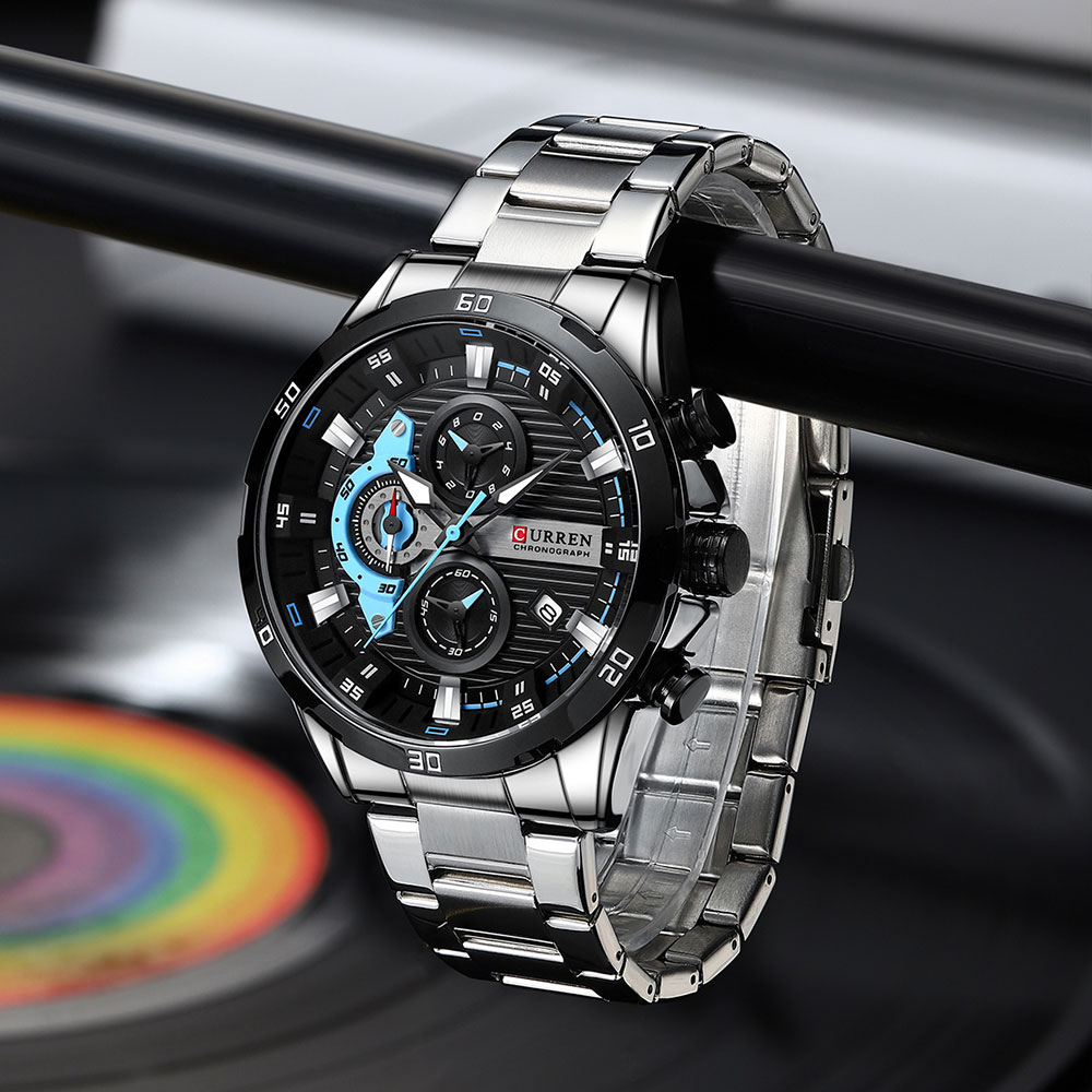 ساعات للرجال CURREN رجل ساعة ا - مراجعة Smartwatch Watches For Men Brands وسعره