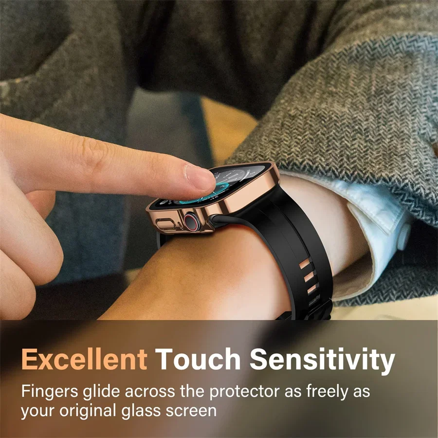 زجاج + غطاء لساعة أبل سلسلة 9  - مراجعة Smartwatch Watches For Girls وسعره