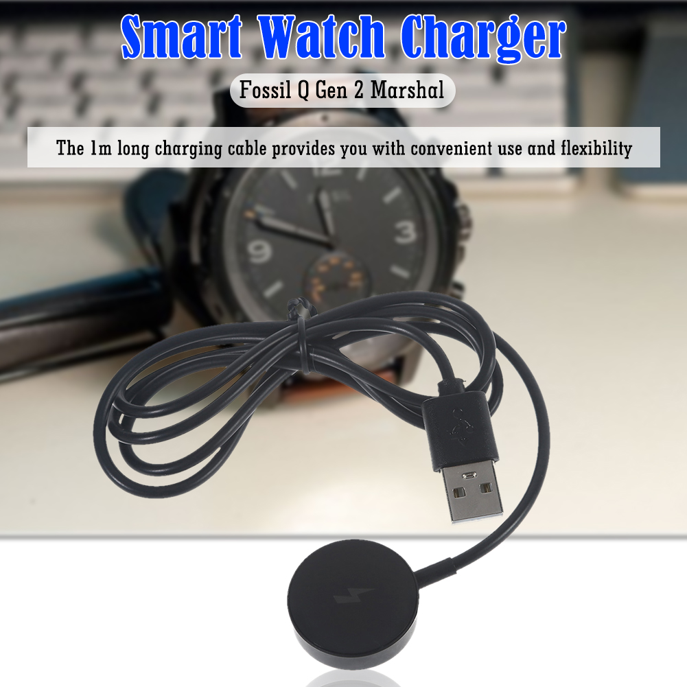 كابل شحن وسلك شحن لساعة فوسيل  - مراجعة Fossil Watches Smartwatch Gen 3 وسعره
