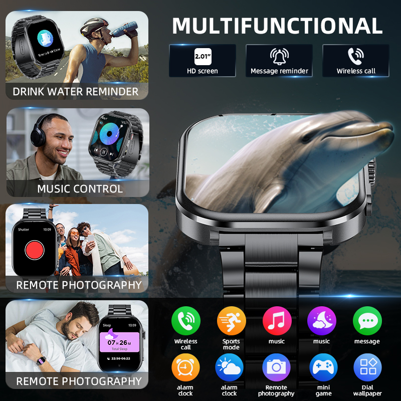 ساعة ذكية LIGE للرجال 2026 بشا - مراجعة Smartwatch Health Watches For Men وسعره