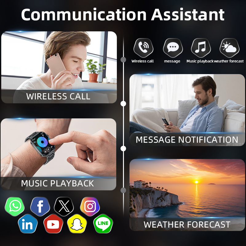 ساعة ذكية LIGE للرجال 2026 بشا - مراجعة Smartwatch Health Watches For Men وسعره