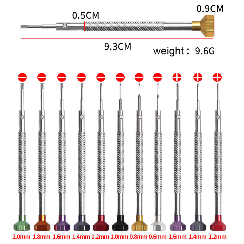 0.6-2.0 مللي متر سبائك الفولاذ - مراجعة Watchmaker Screwdriver وسعره