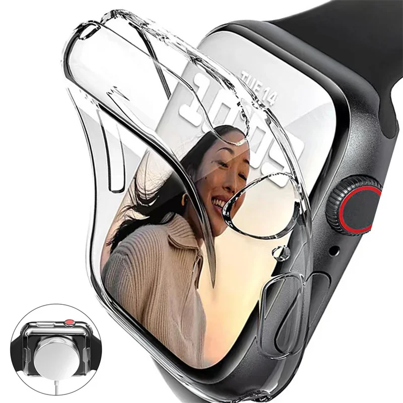 غطاء شفاف لساعة أبل 45 مللي مت - مراجعة Iwatch Smartwatch Series 7 وسعره