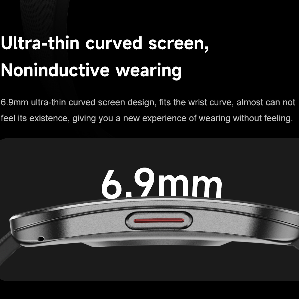Amoled رقيقة جدا منحني مقاوم ل - مراجعة Smartwatch Health Watches For Men وسعره