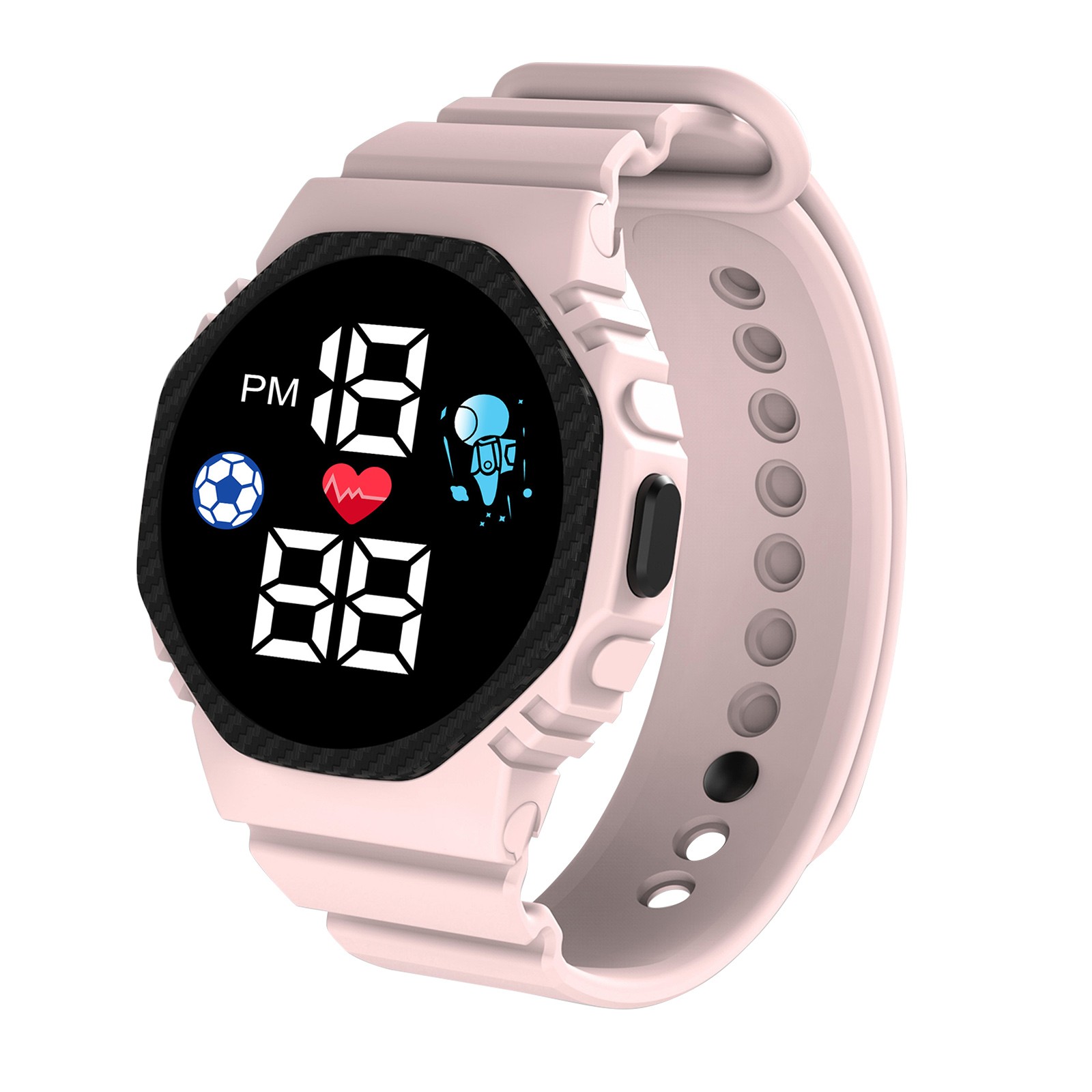 ساعة ذكية متعددة الألوان للأطف - مراجعة Smartwatch Digital Watches For Girls وسعره