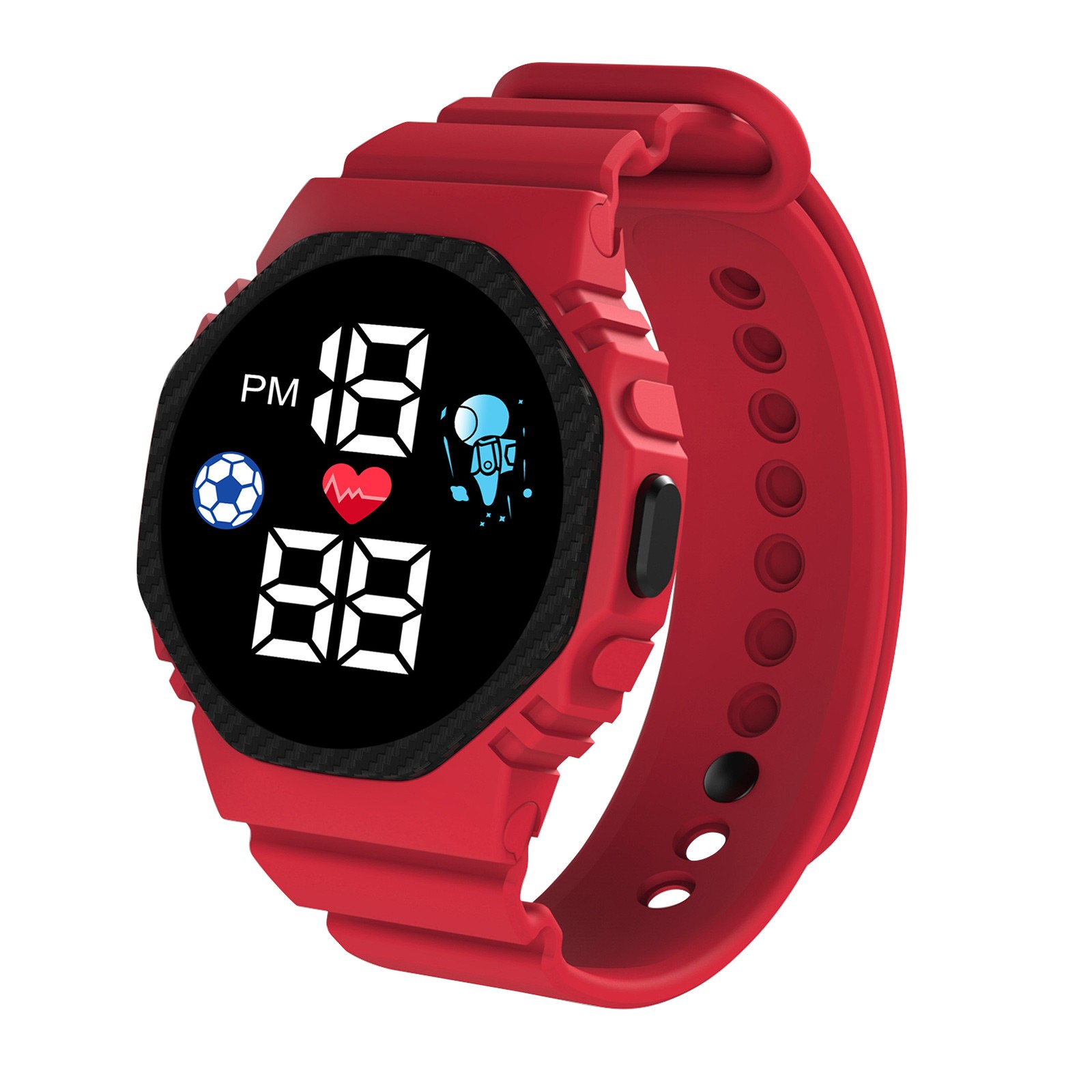 ساعة ذكية متعددة الألوان للأطف - مراجعة Smartwatch Digital Watches For Girls وسعره