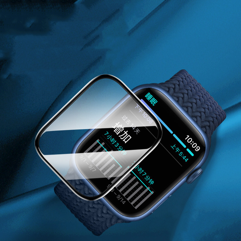 واقي شاشة لساعة أبل سلسلة 9 8  - مراجعة Iwatch Smartwatch Series 7 وسعره