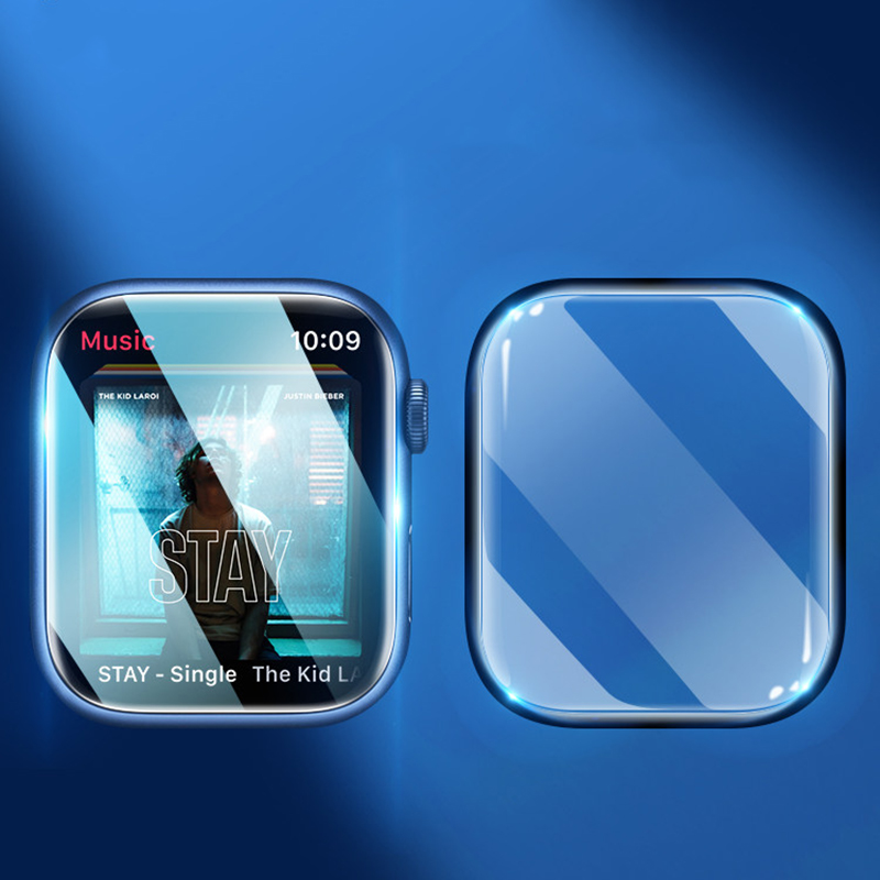 واقي شاشة لساعة أبل سلسلة 9 8  - مراجعة Iwatch Smartwatch Series 7 وسعره