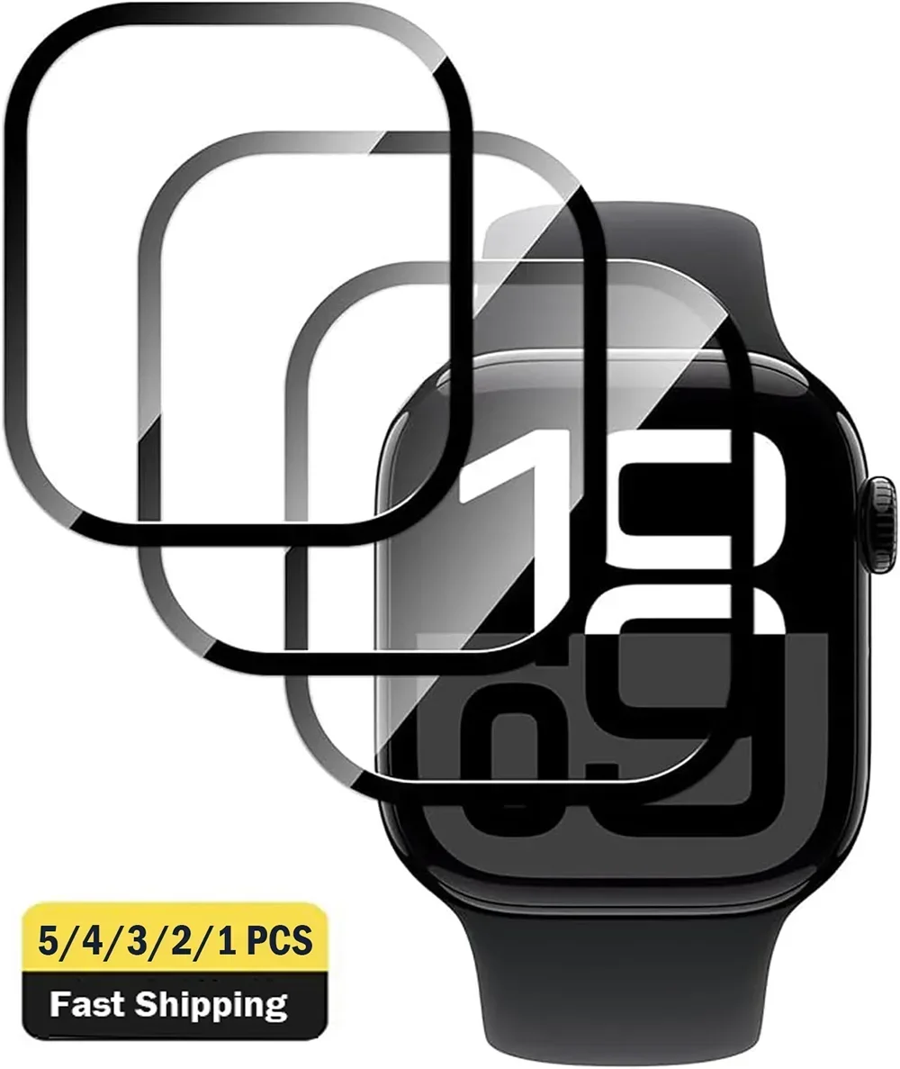 5 قطعة حامي الشاشة لساعة أبل ا - مراجعة Iwatch Smartwatch Series 7 وسعره