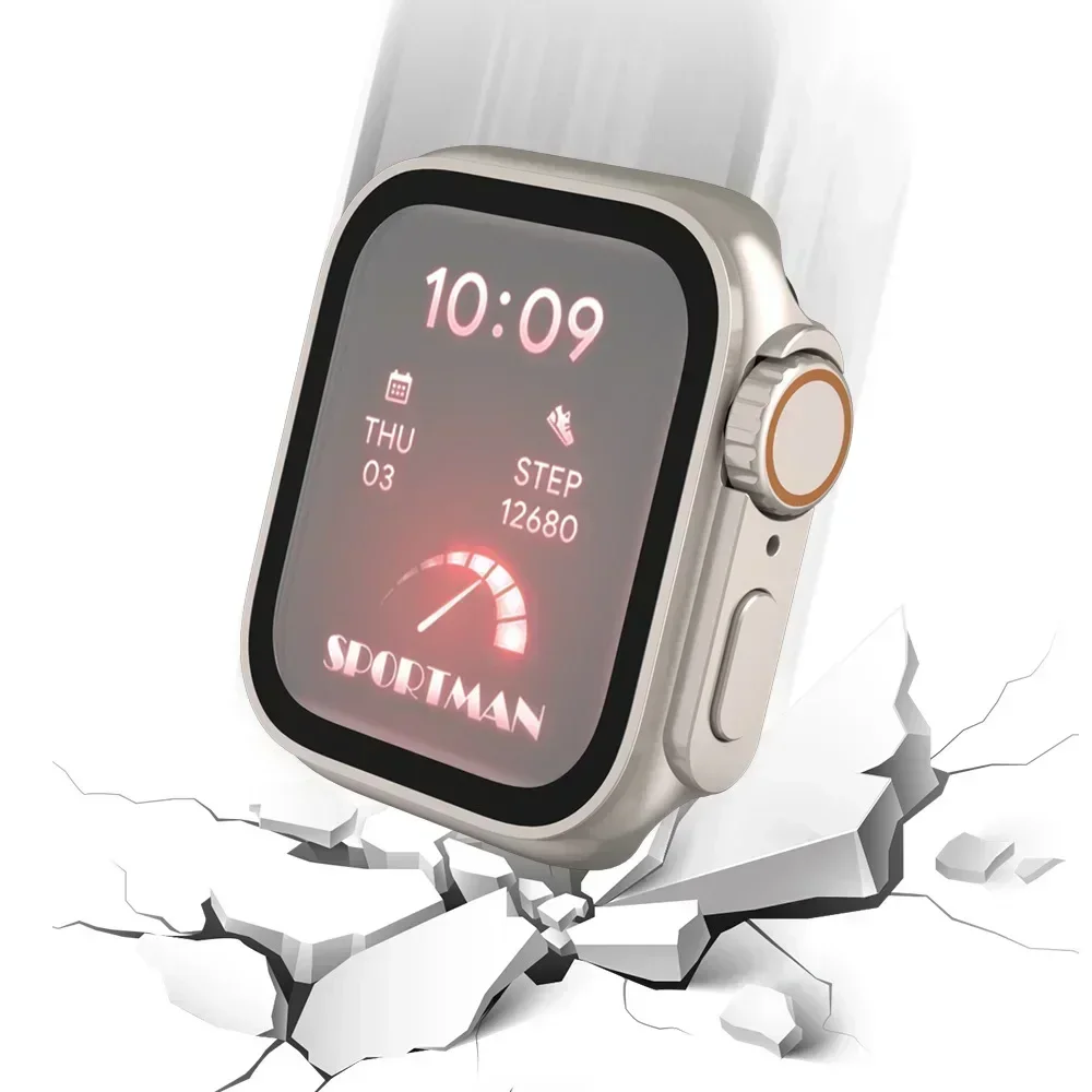 زجاج مقسى وغطاء لساعة أبل ، وا - مراجعة Iwatch Smartwatch Series 7 وسعره