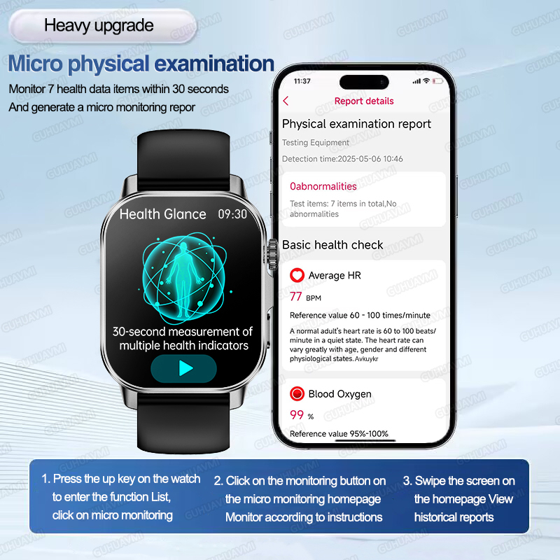 ساعة ذكية جديدة للعناية الصحية - مراجعة Smartwatch Health Watches For Men وسعره