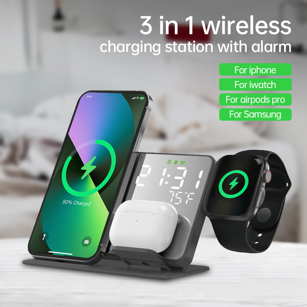 3 في 1 شاحن لاسلكي آيفون 14 13 - مراجعة Watch 7 Smartwatch Iphone وسعره