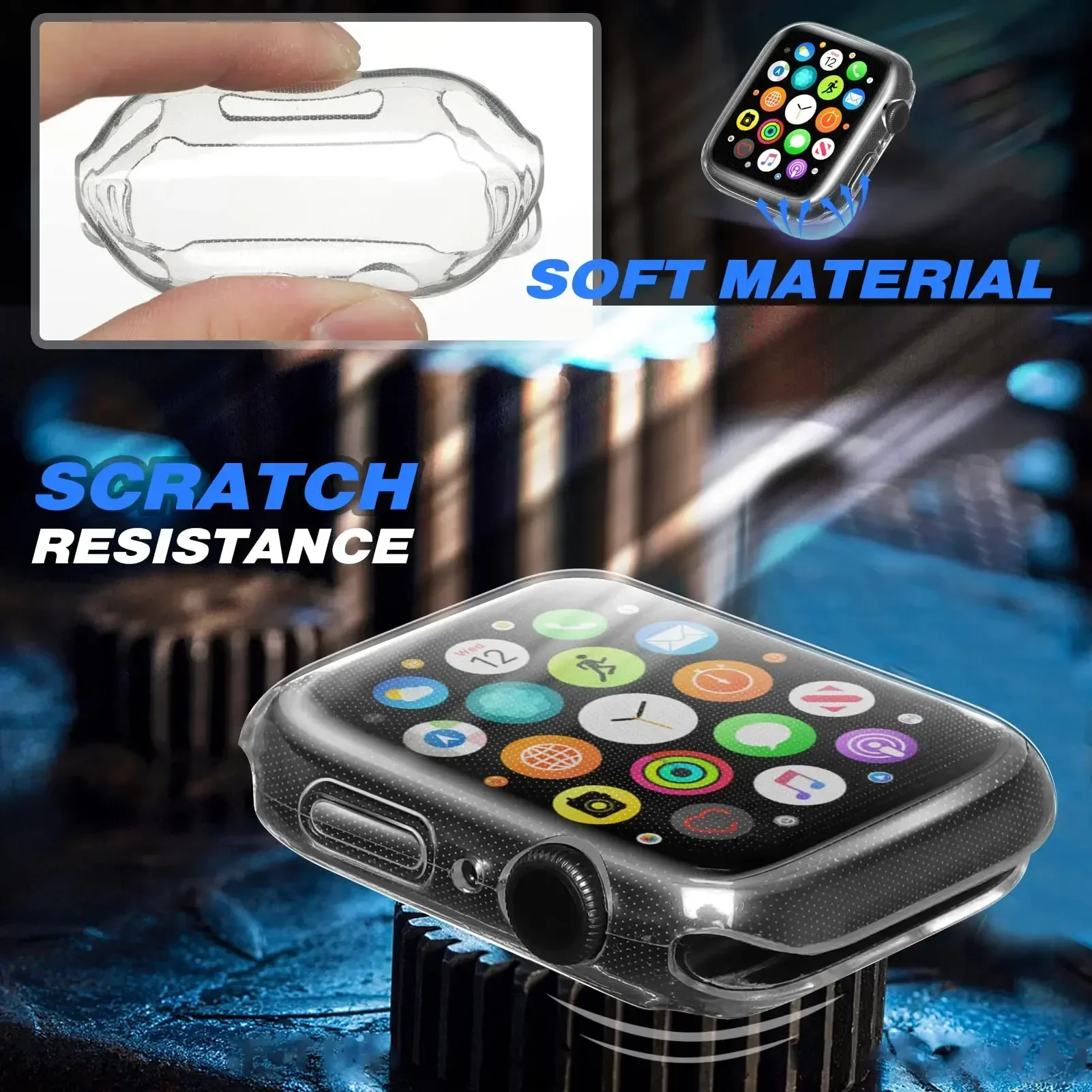 غطاء لساعة أبل 44 مللي متر 40  - مراجعة Smartwatch Watches For Girls وسعره
