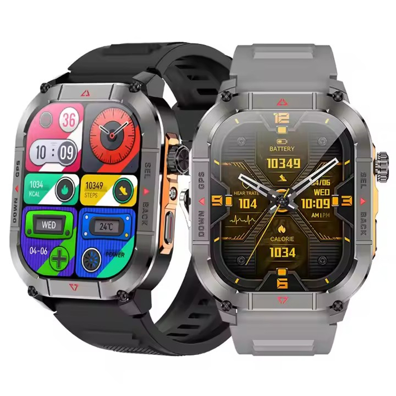 جديد HK84 الرجال ساعة ذكية AMO - مراجعة Smartwatch Health Watches For Men وسعره