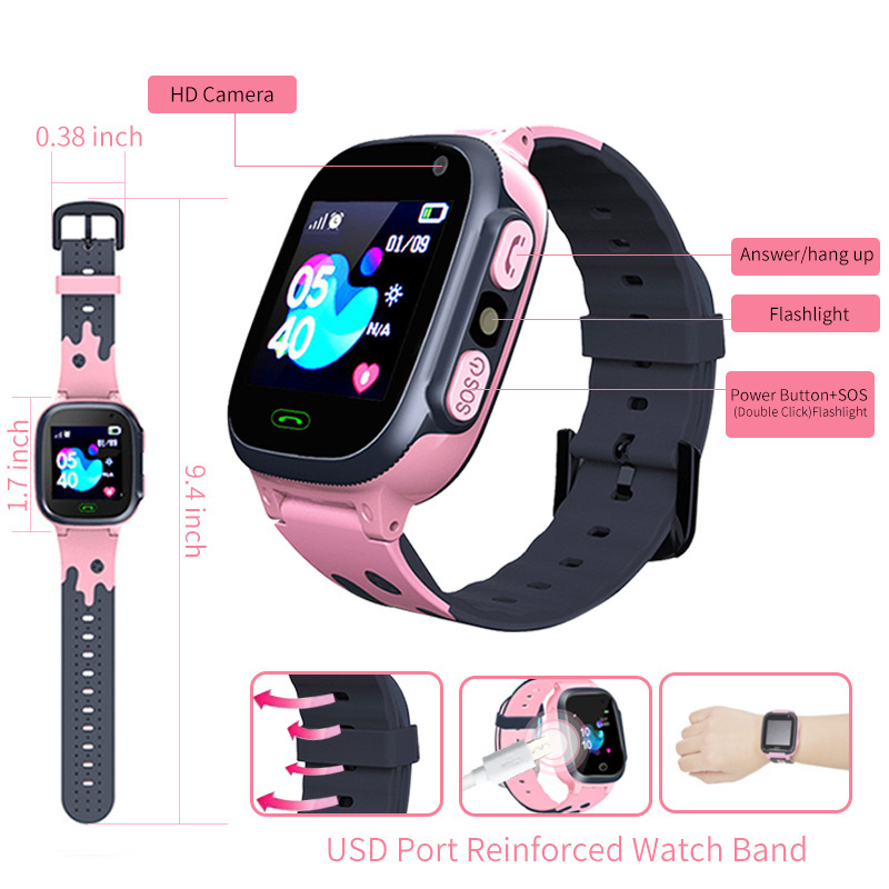 ساعة ذكية للأطفال مقاومة للماء - مراجعة Smartwatch Digital Watches For Girls وسعره