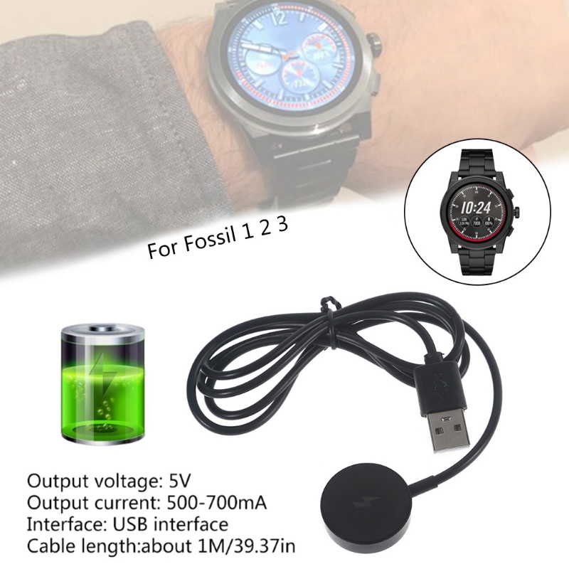 حامل شحن سريع للساعة الذكية مع - مراجعة Fossil Watches Smartwatch Gen 3 وسعره