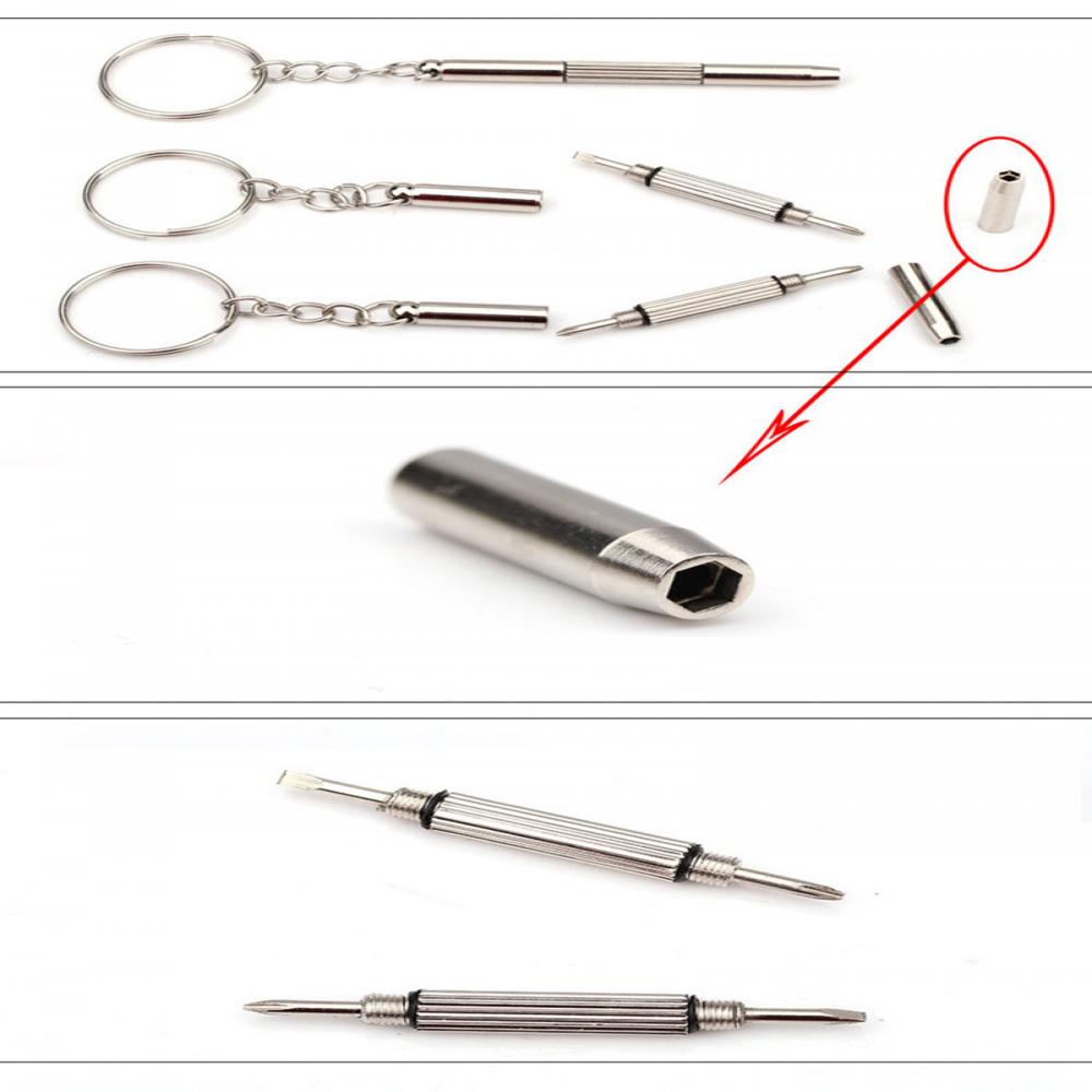 المحمولة 3 في 1 مفك النظارات م - مراجعة Watchmaker Screwdriver وسعره