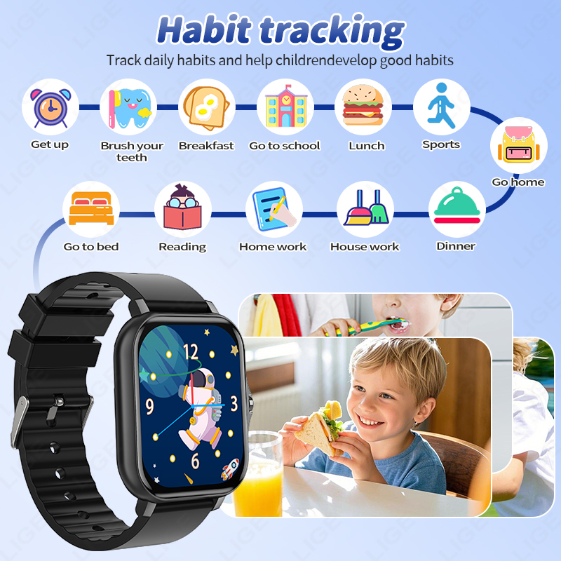 LIGE 2025 Audiobook الأطفال Sm - مراجعة Smartwatch Digital Watches For Girls وسعره