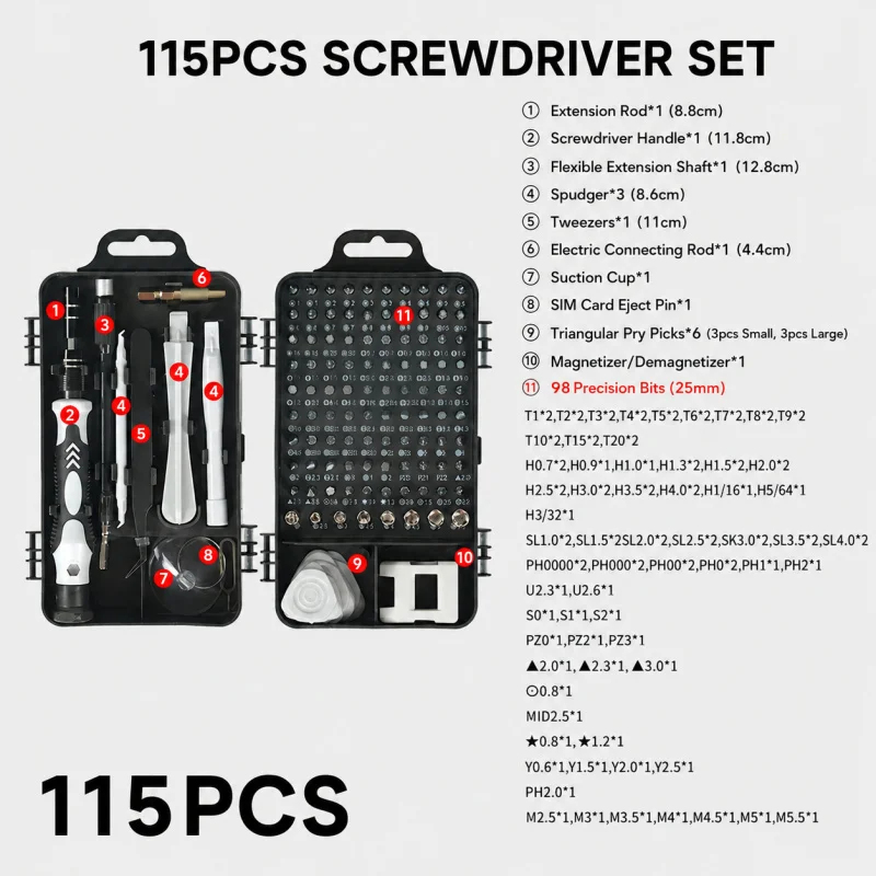 مجموعة مفكات مغناطيسية محمولة  - مراجعة Watchmaker Screwdriver وسعره