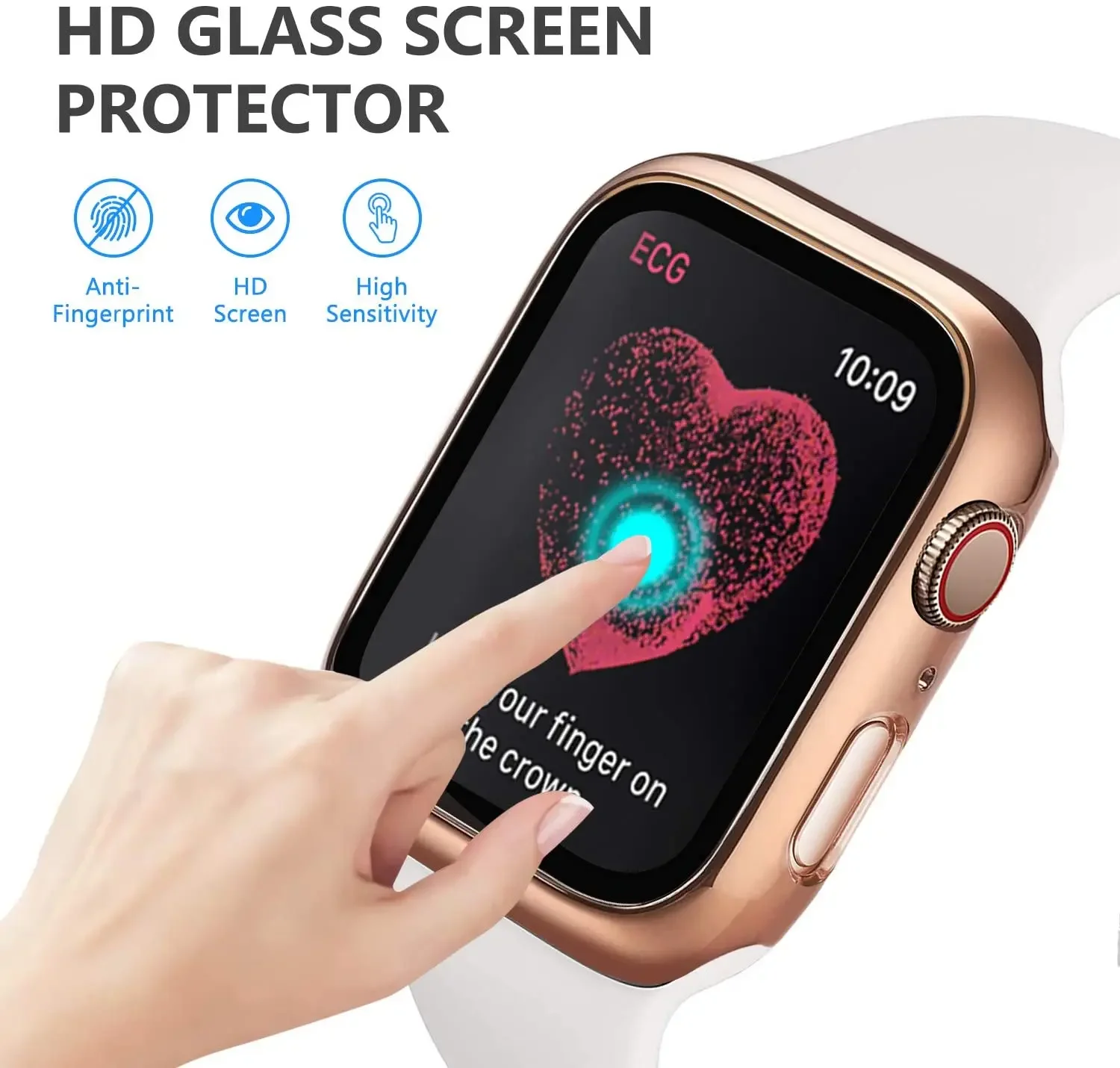 الزجاج المقسى + غطاء لساعة أبل - مراجعة Iwatch Smartwatch Series 7 وسعره