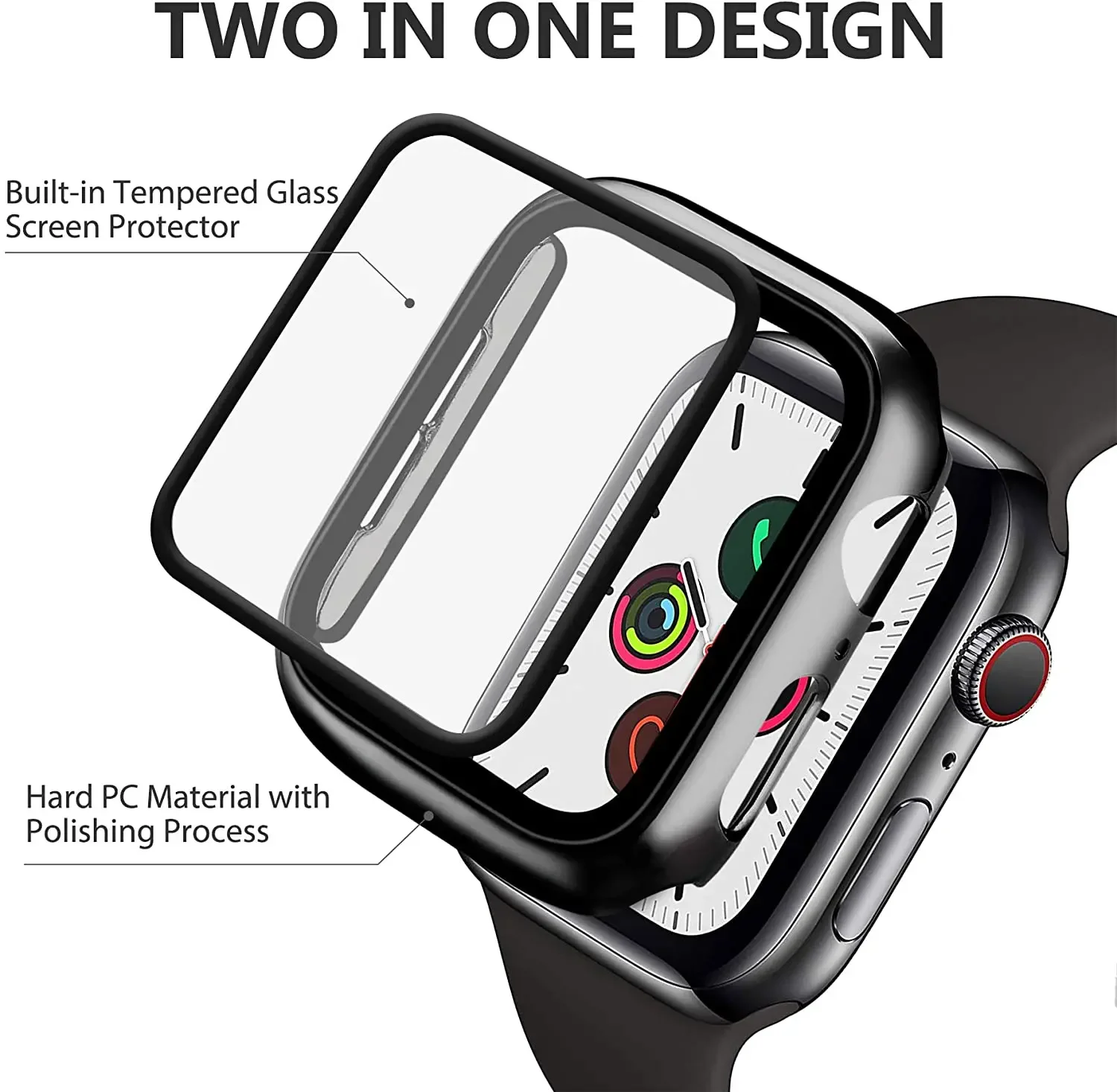 الزجاج المقسى + غطاء لساعة أبل - مراجعة Iwatch Smartwatch Series 7 وسعره
