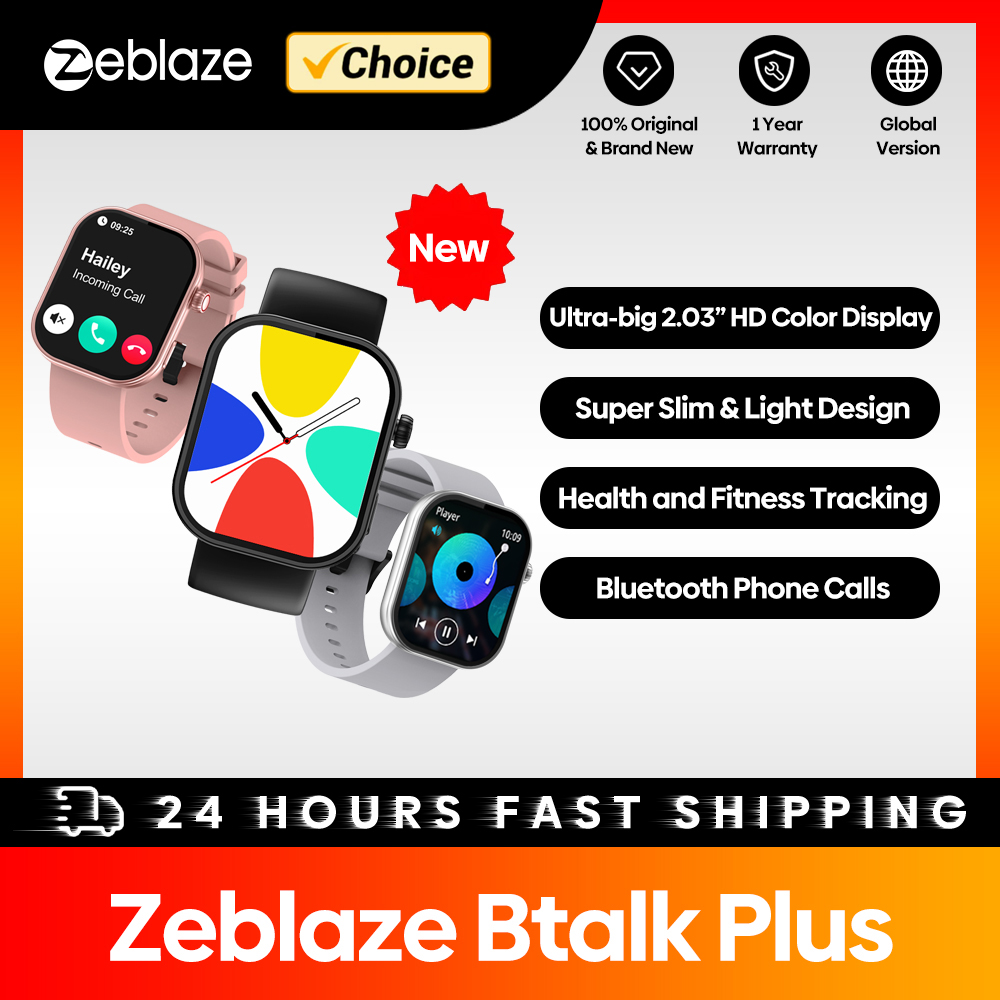 ساعة ذكية جديدة Zeblaze Btalk  - مراجعة Smartwatch Health Watches For Men وسعره