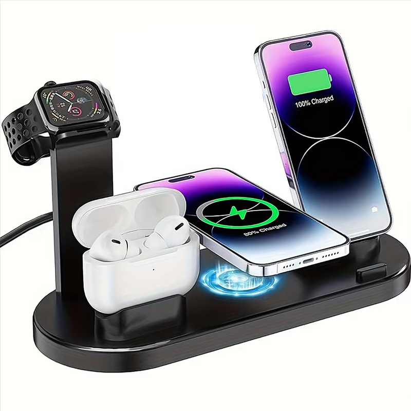 شاحن لاسلكي 7 في 1 مع حامل لأج - مراجعة Watch 7 Smartwatch Iphone وسعره