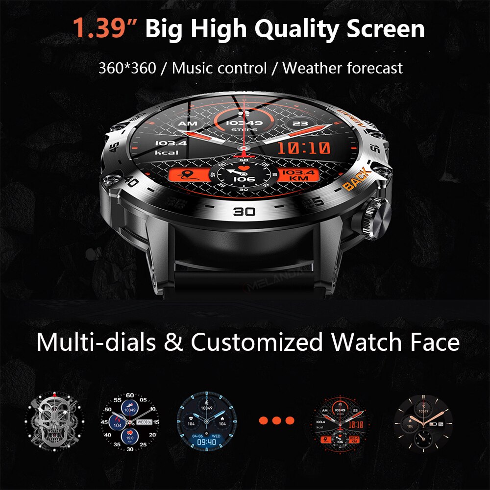 ساعة ذكية فاخرة للرجال من MEVA - مراجعة Smartwatch Health Watches For Men وسعره