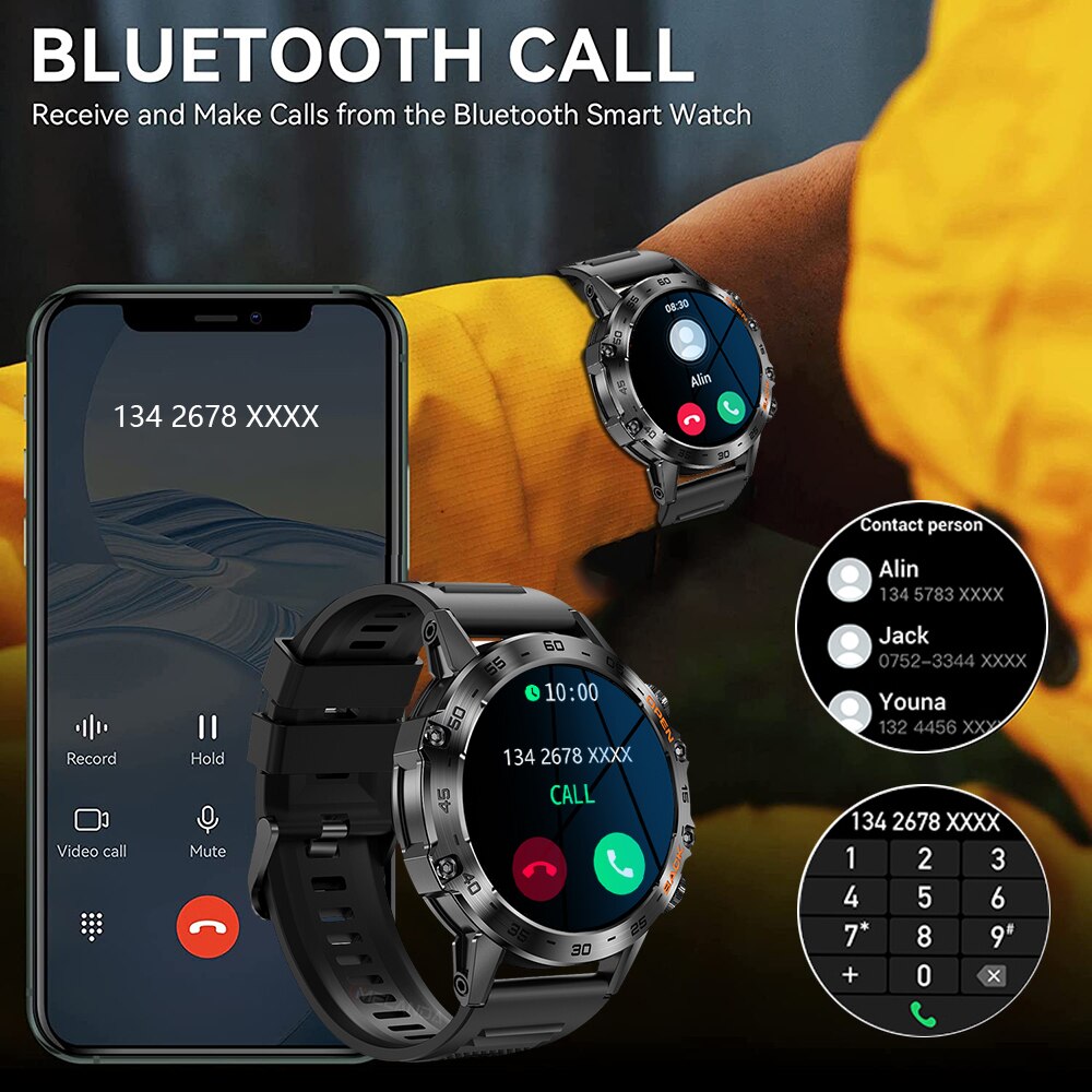 ساعة ذكية فاخرة للرجال من MEVA - مراجعة Smartwatch Health Watches For Men وسعره