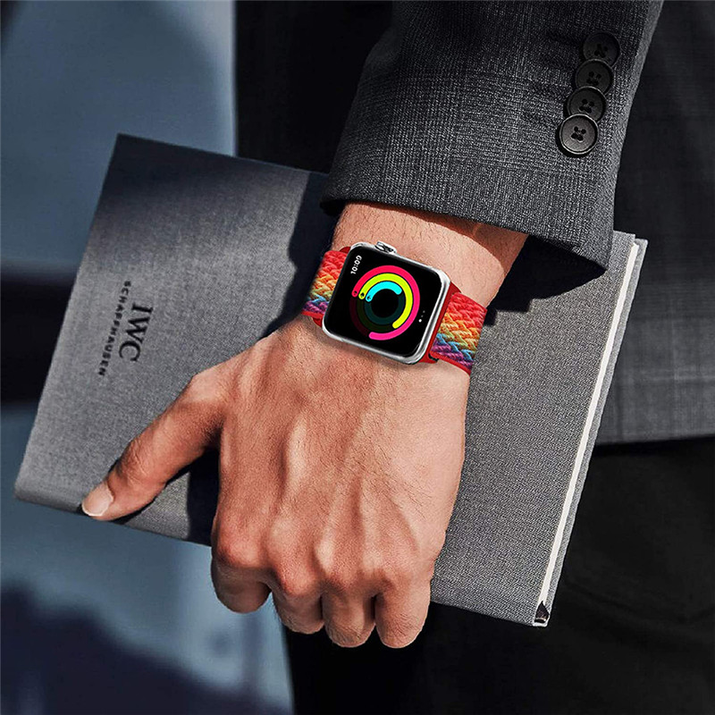 حزام نايلون لسلسلة iWatch ، حل - مراجعة Watch X7 وسعره