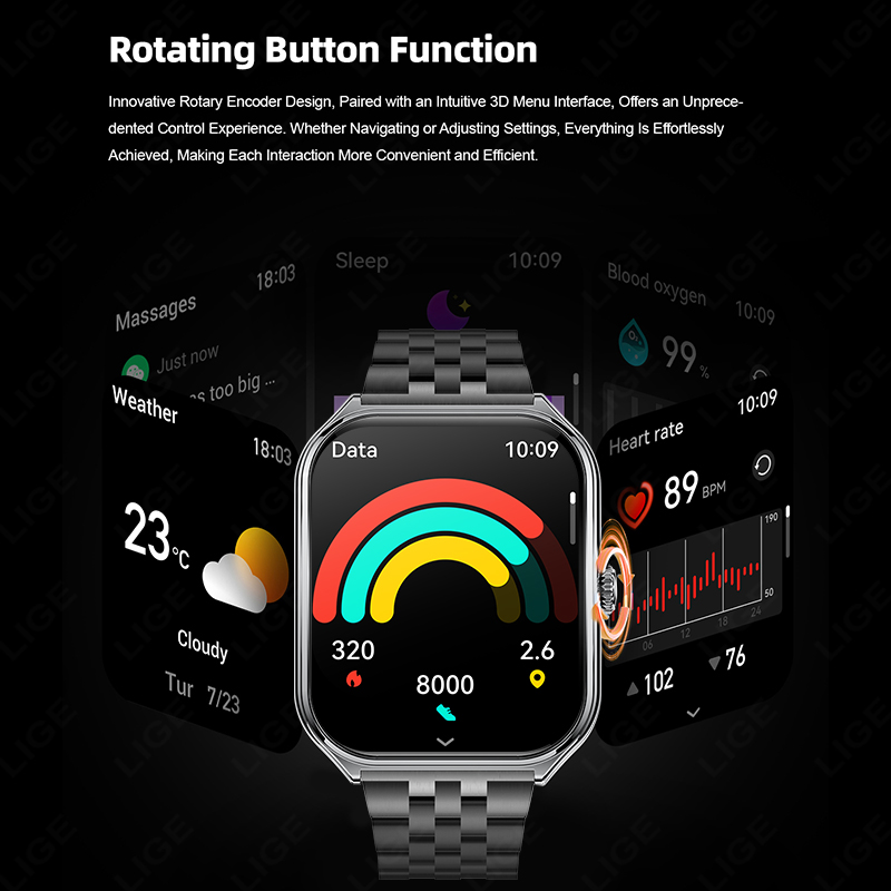 ساعة ذكية LIGE فائقة النحافة ب - مراجعة Smartwatch Slim Watches For Men وسعره